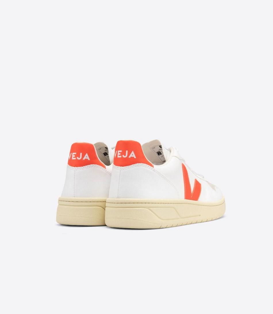 Veja Cwl Fluo Men\'s V-10 White Orange | AUZPD33928