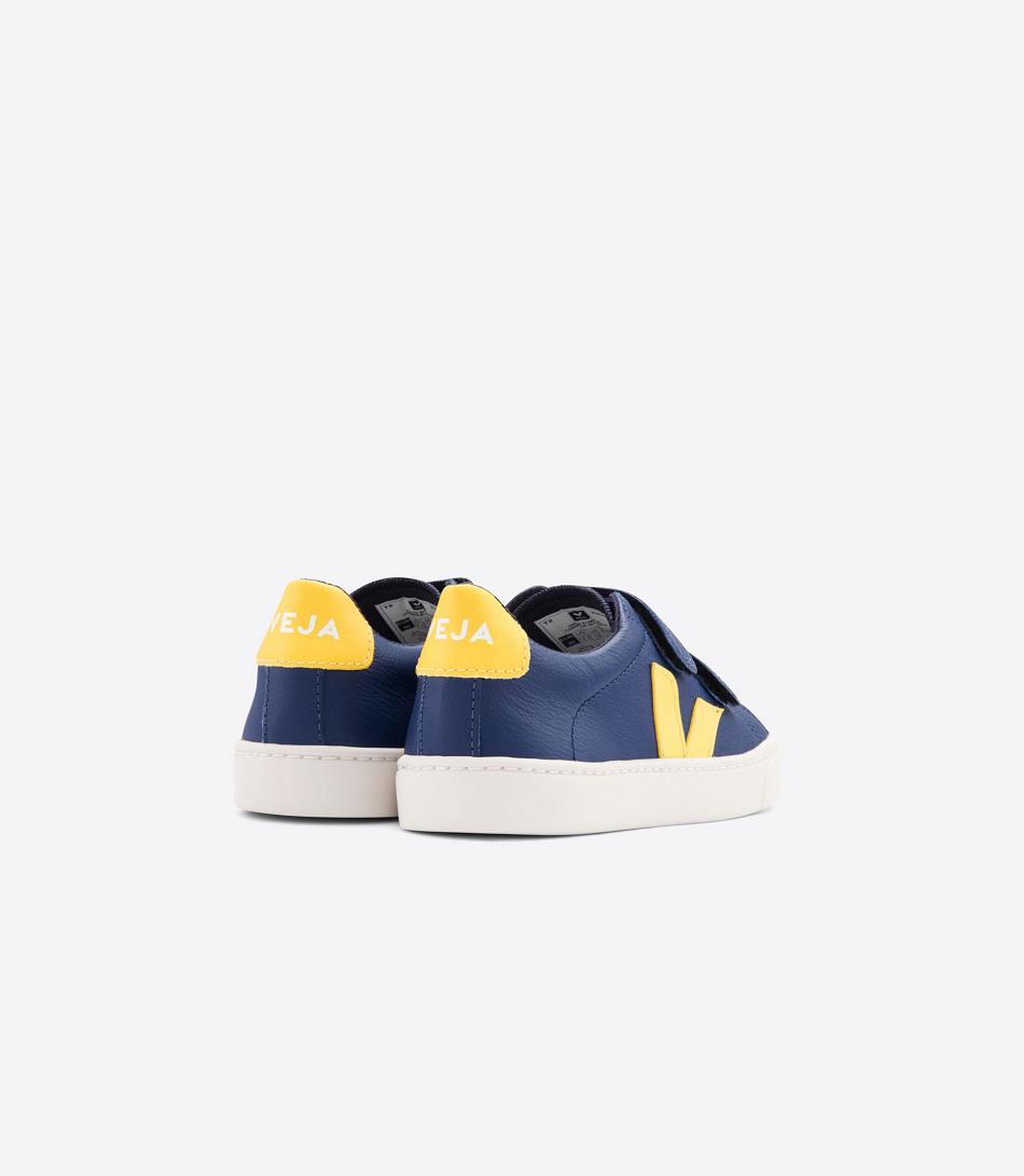 Veja Esplar Chromefree Leather Cobalt Tonic Outlet Kids Deep Blue | TAUWZ61839