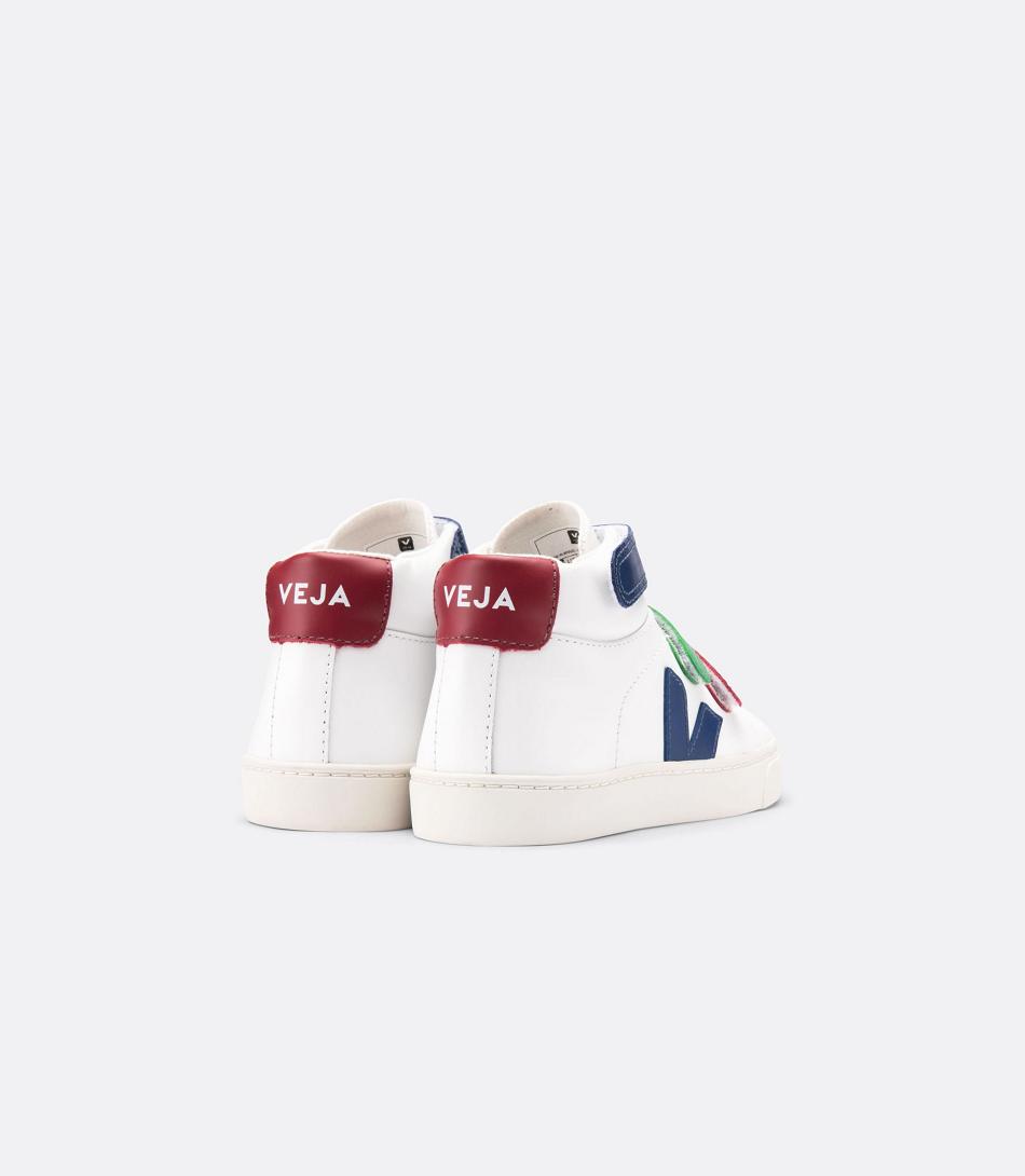 Veja Mid Leather Multico Kids\' Esplar White | PAUQX94970