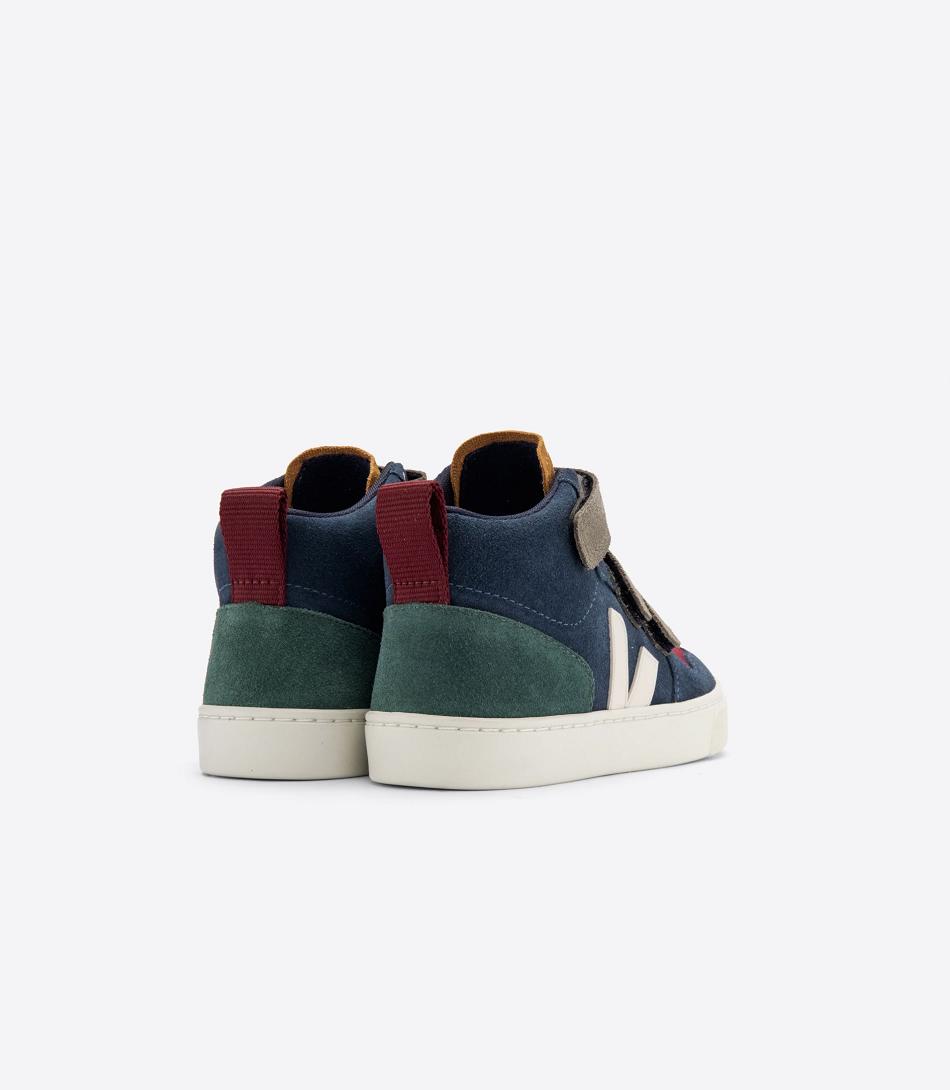 Veja Mid Suede Multico Nautico Cyprus Kids\' V-10 Indigo | SAUNY19337