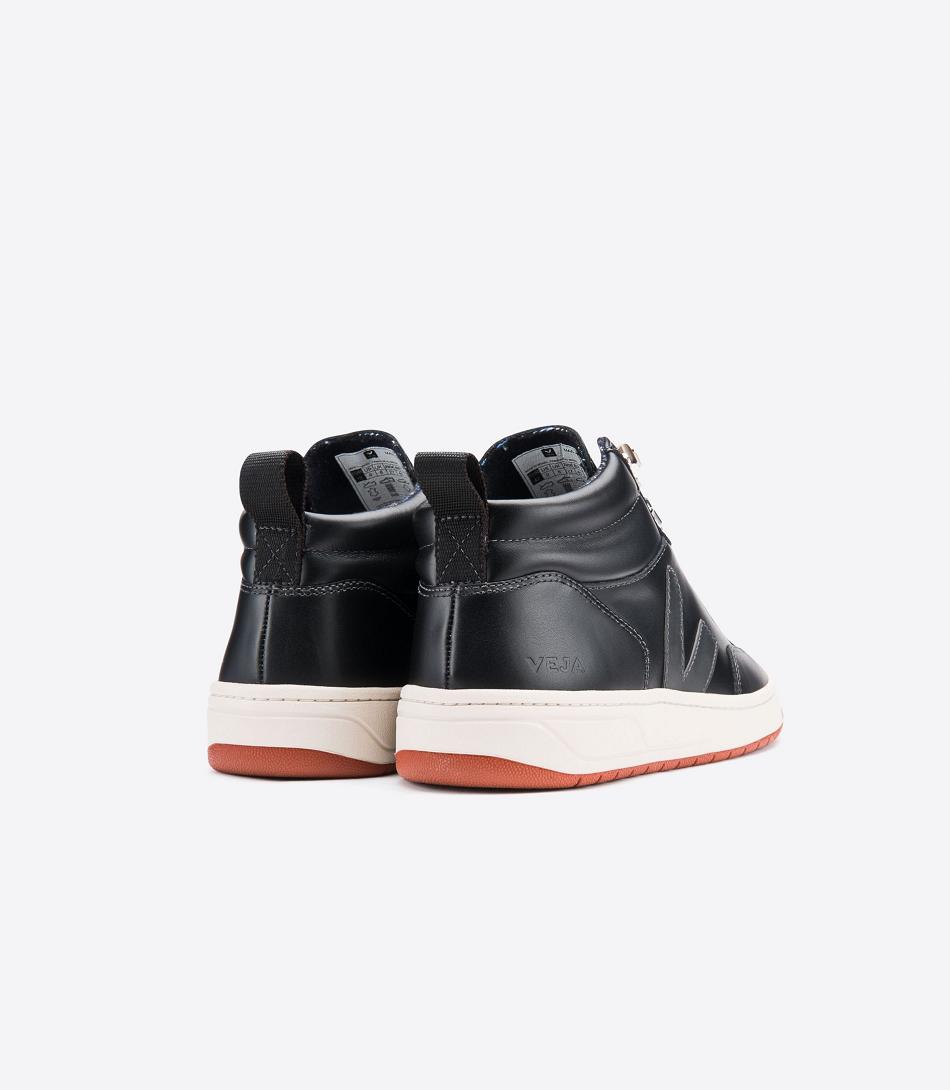 Veja Roraima Bastille Leather Grafite Rust Outsole Outlet Adults Black Red | AAUWC57055