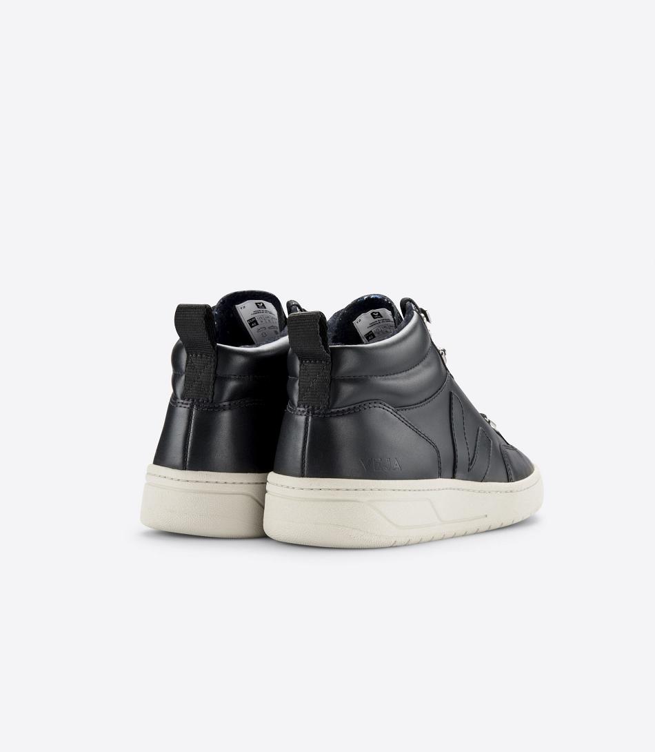 Veja Roraima Leather Pierre Sole Outlet Adults Black | EAUVG54792