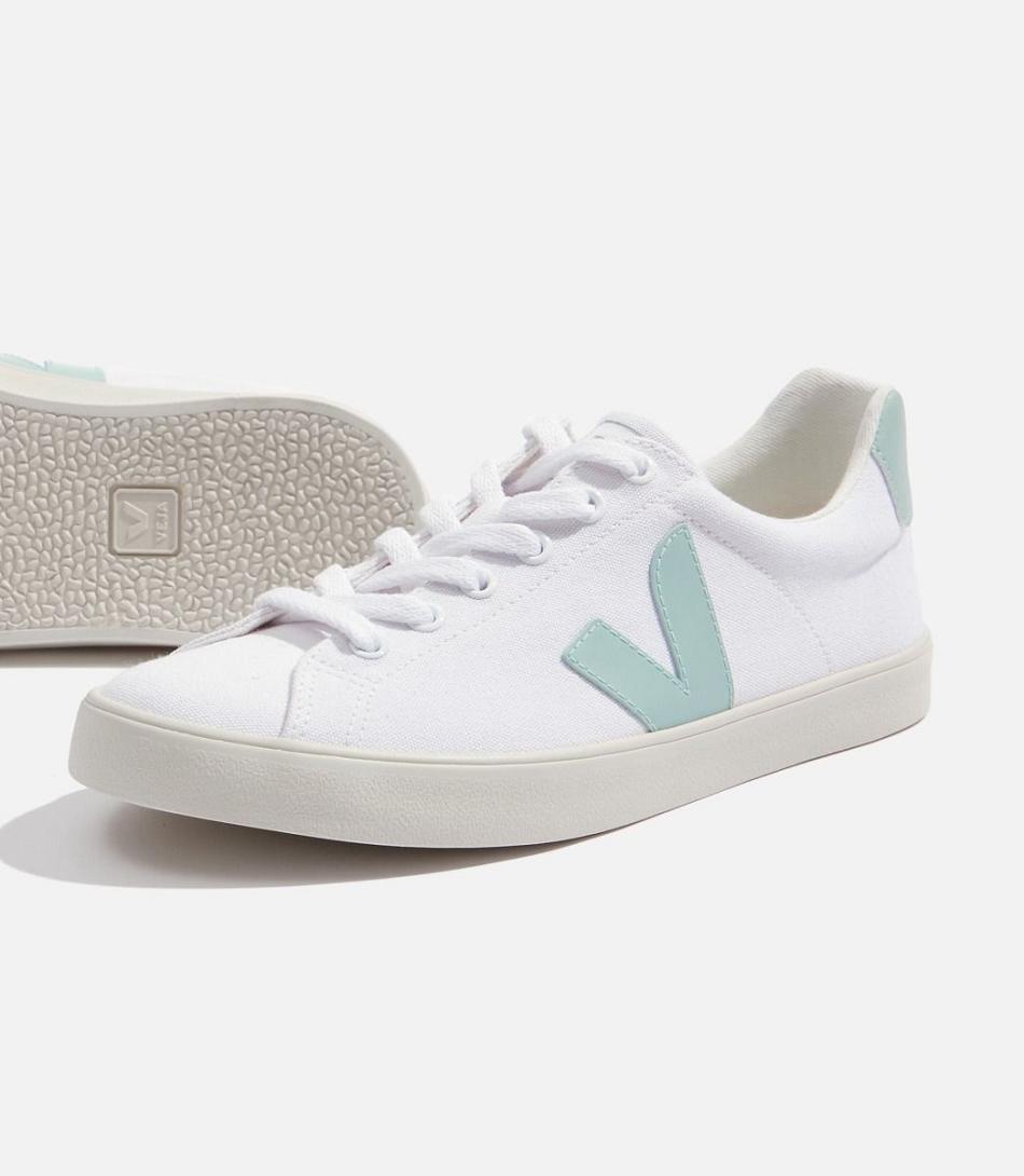 Veja Se Canvas Matcha Women\'s Esplar White | AUJZR40325