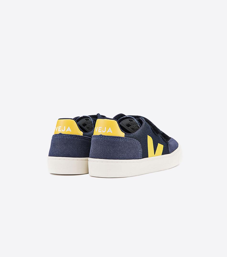 Veja V-12 Canvas Nautico Outlet Kids Gold Yellow | LAUTR32954