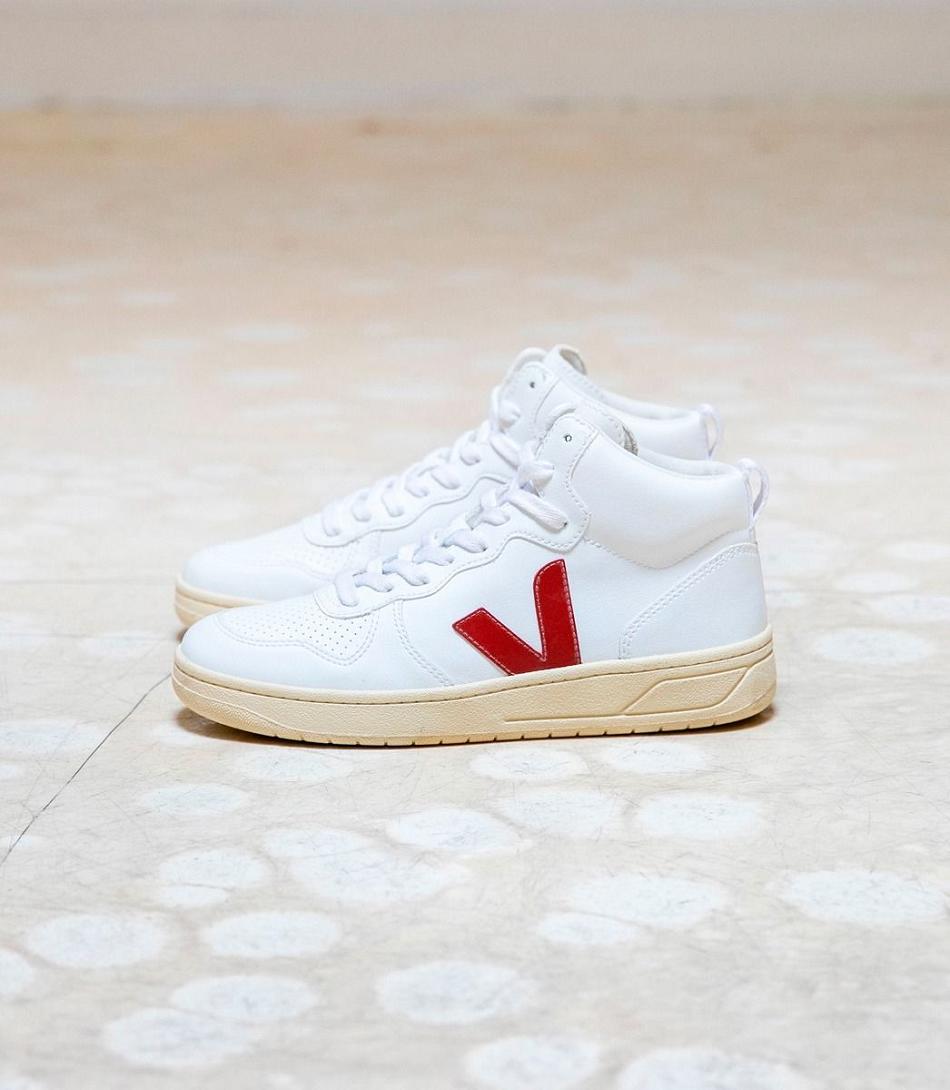 Veja V-15 Cwl Rouille Butter Sole Outlet Adults White | YAUVQ85273