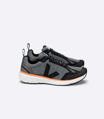 Veja Alveomesh Concrete Neon Women's Condor 2 Black Orange | AUJBT96816