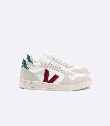 Veja B-mesh Marsala Brittany Women's V-10 White | EAUVG90156