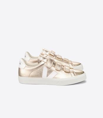 Veja Chromefree Leather Platine Women's Recife White | YAUVQ64151