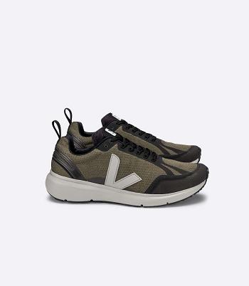 Veja Condor 2 Alveomesh Kaki Oxford Outlet Adults Grey Black | FAUUI85779