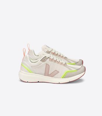 Veja Condor 2 Alveomesh Natural Babe Jaune Fluo Sneakers Road Running Shoes Beige | FAUUI24867