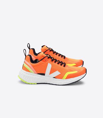 Veja Condor Mesh Neon Outlet Adults Orange White | FAUHY51169