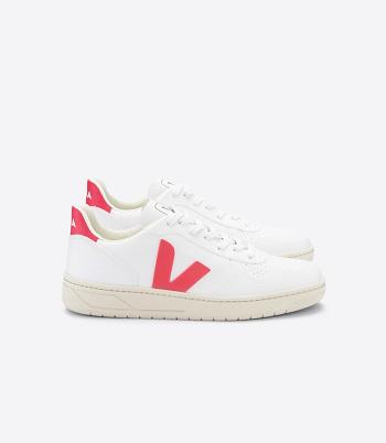 Veja Cwl Rose Fluo Women's V-10 White Rose | PAUQX91110