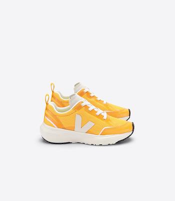 Veja Elastic Laces Alveomesh Ouro Pierre Kids' Canary Yellow | AUXMI93934