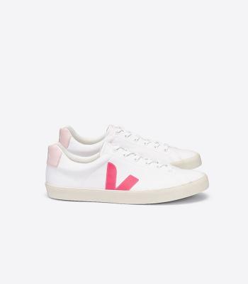 Veja Esplar Se Canvas Rose Fluo Petale Outlet Adults White Rose | AUCVG68088