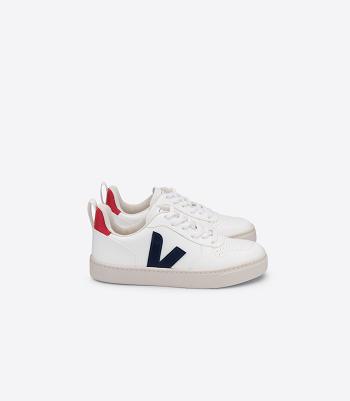 Veja Laces Cwl Cobalt Pekin Kids' V-10 White Deep Blue | AUCVG15680