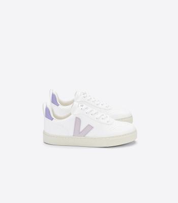 Veja Laces Cwl Parme Lavande Kids' V-10 White | AUJVR60155