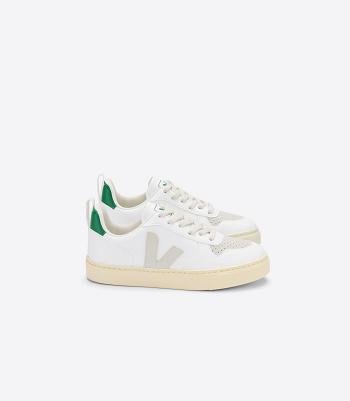 Veja Laces Cwl Pierre Emeraude Kids' V-10 White | ZAUMJ55999