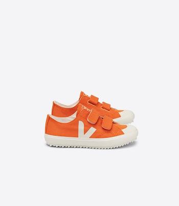 Veja Ollie Canvas Pumpkin Pierre Vegan Kids Orange | SAUNY53578