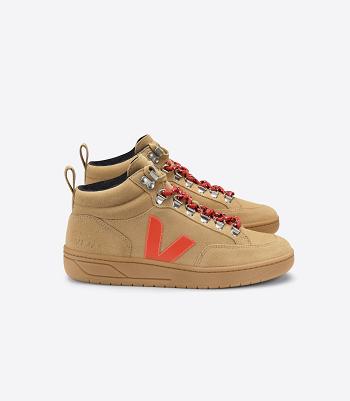 Veja Roraima Suede Desert Gum Sole Outlet Adults Orange | AUJKU74062