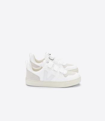 Veja V-10 Cwl Natural Vegan Kids White Beige | UAUND81546